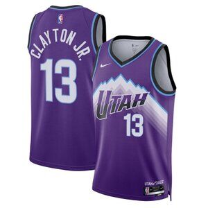 Mens Walter Clayton Jr Purple Stitched Jersey